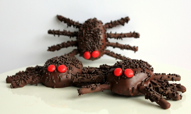 Spooky Smartie spiders 