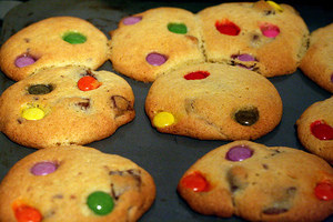 Spooky Smarties cookies