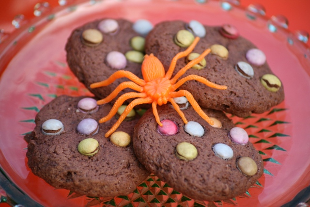 Chocolate Smarties cookies