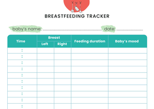 Breastfeeding tracker
