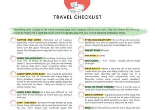 Travel checklist