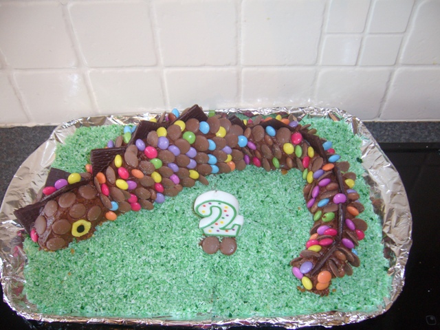 Chocosaurus cake 