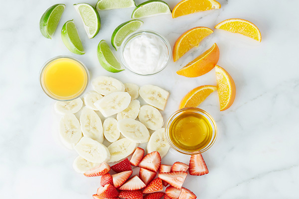 Orange, Strawberry and Banana Smoothie