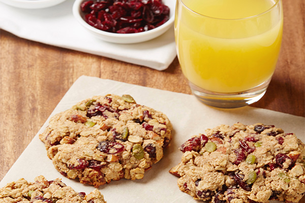 Tropicana Orange Almond Breakfast Cookies