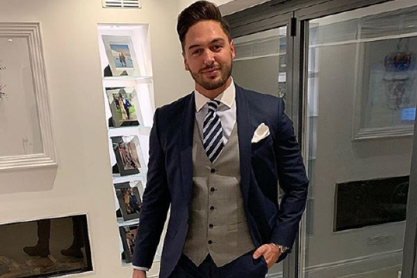 Adorable: Mario Falcone shares pic of him and his son in matching suits