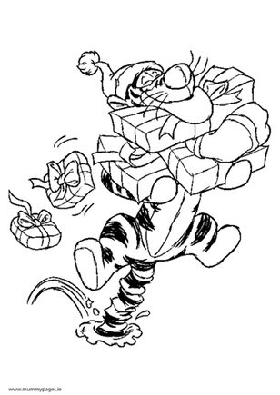Disney at Christmas - Tigger with presents