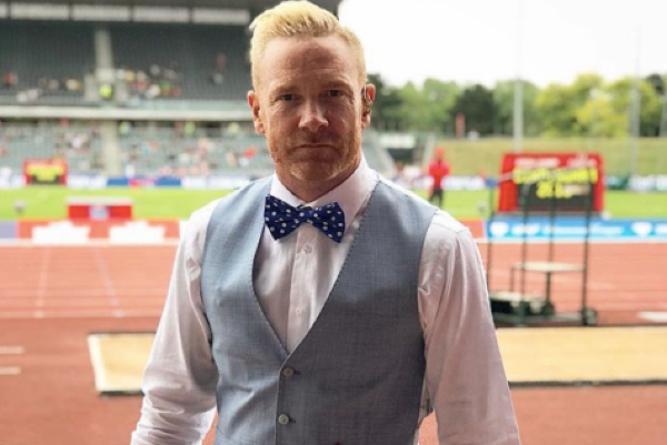 Olympic runner Iwan Thomas welcomes a baby boy but reveals that hes unwell