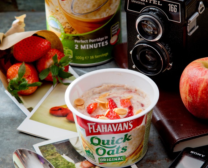 Peanut Butter &amp; Jelly Porridge with Flahavan’s