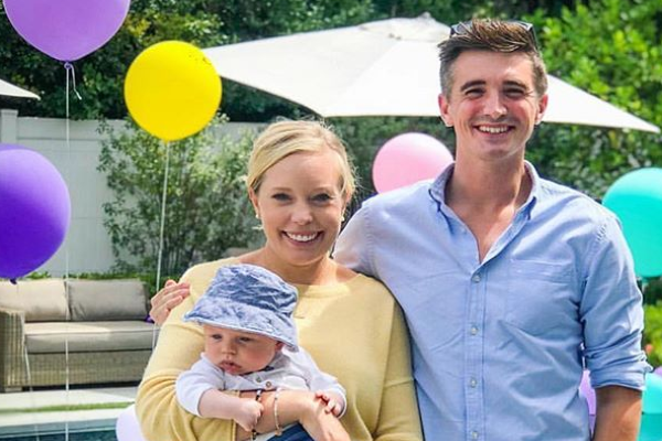 Big brother duties: Donal Skehan and wife Sofie expecting their second child