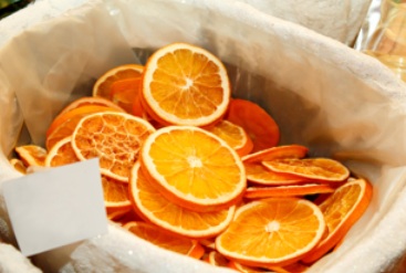 Orange slice ornaments