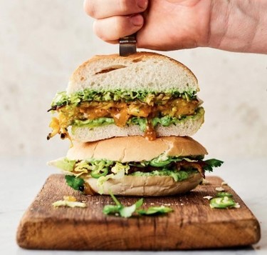 Brilliant Bhaji Burger by Jamie Oliver