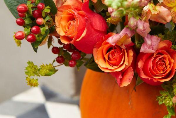 Autumn crafts: How to make a vase, from a pumpkin