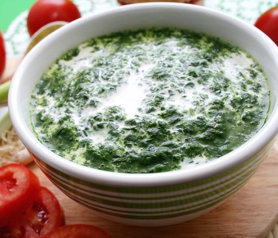 Creamed spinach