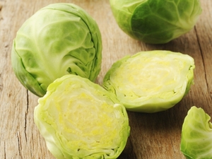 Brussels sprouts chiffonade
