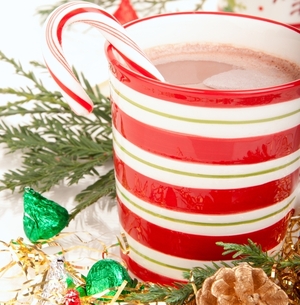 Candy cane hot chocolate
