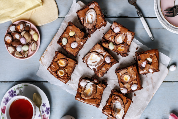You just need to whip up a batch of these Creme Egg Brownies