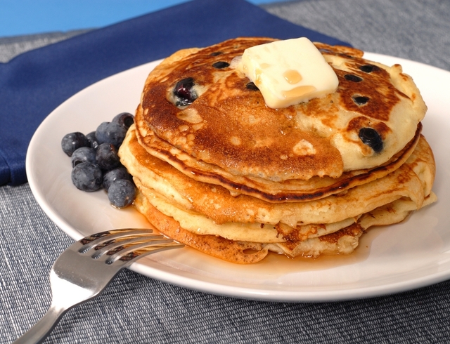 Blueberry pancakes