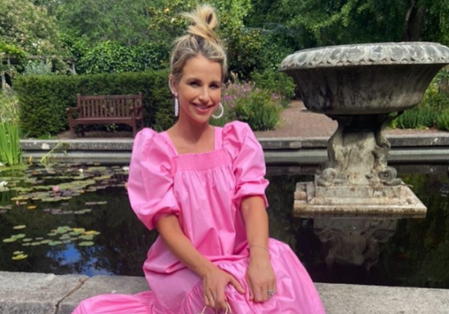 Vogue Williams returns to the gym four weeks after daughter’s birth