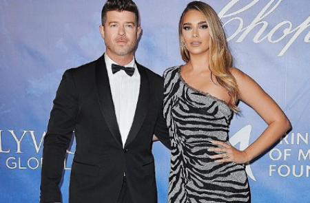 Another baby on the way for Robin Thicke and April Love Geary