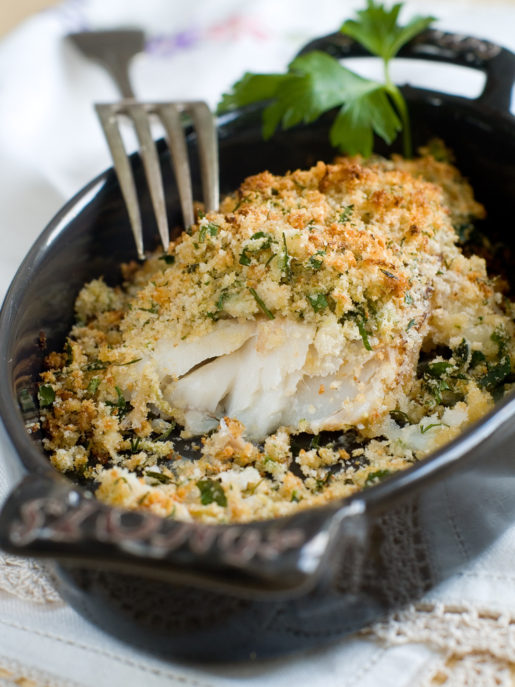 Cod with lemon and herb crust MummyPages.ie