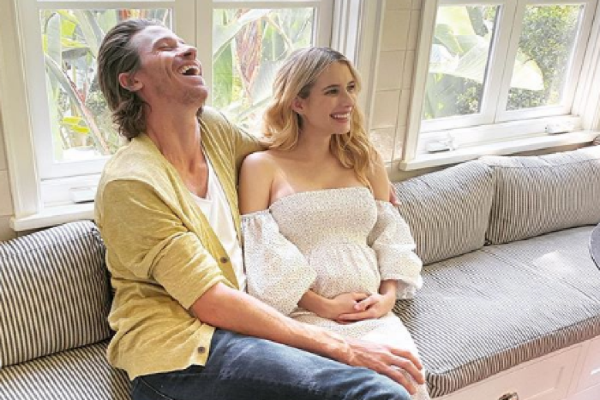 Mum-to-be Emma Roberts shares a sneak-peek inside her boho baby shower