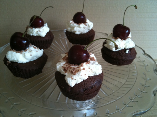 Black forest cupcakes 