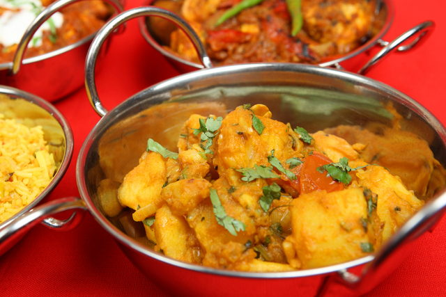 Potato and aubergine curry