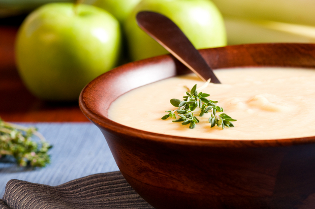 Apple, parsnip and lentil soup