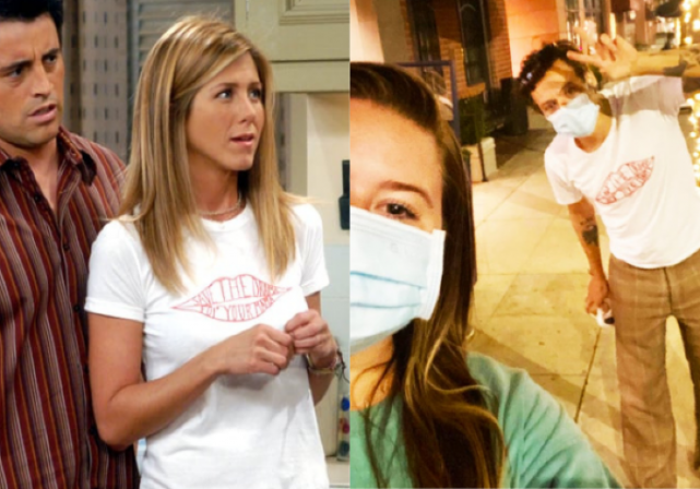 Harry Styles steals iconic Rachel Green t-shirt and you can too for only €10
