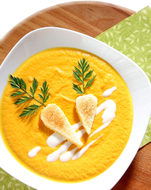 Carrot and coriander soup