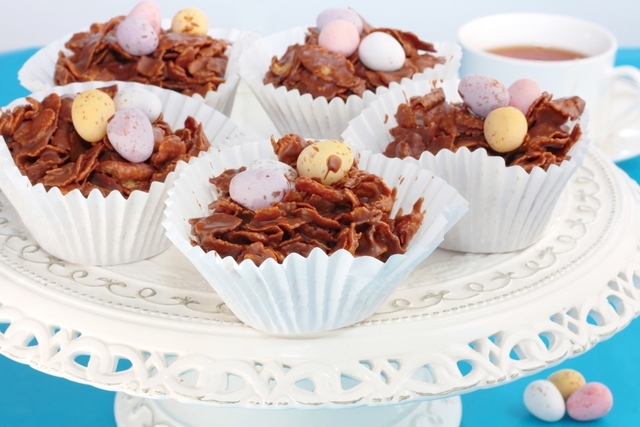 Chocolate cornflake cakes