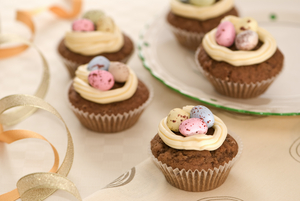 Coffee Easter cupcakes
