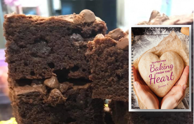 Gluten free fudgy brownies recipe from new book ‘Baking from the Heart’
