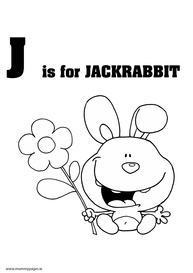 J is for Jack Rabbit