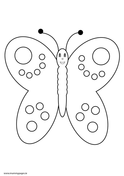 Butterfly Colouring Page