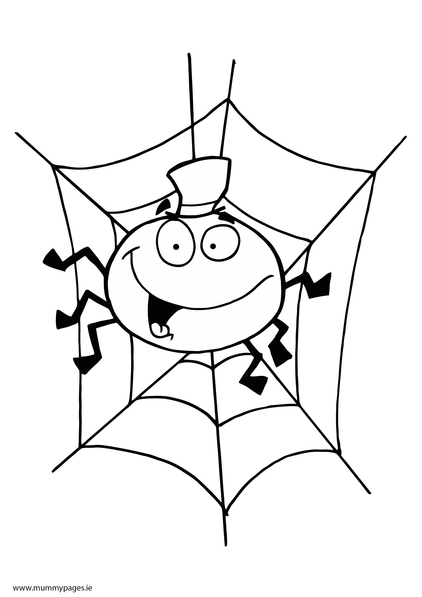 Spider Colouring Page