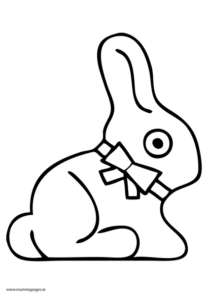 Easter bunny Colouring Page