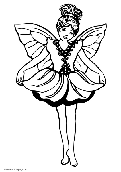 Fairy Colouring Page