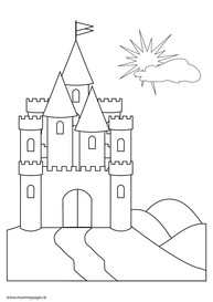 Fairytale castle on a hill