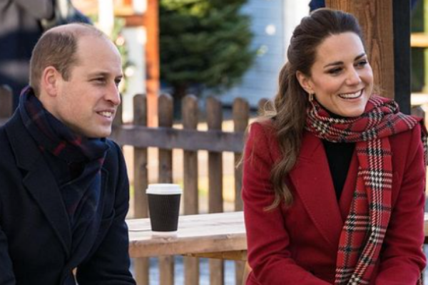 Stunning! Kate Middleton dons gorgeous red coat and tartan scarf for trip to Wales