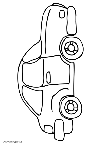 Car Colouring Page