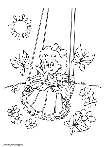 swing coloring pages