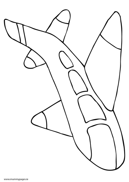 Plane Colouring Page