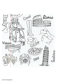 Travel doodles Italy