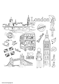 Travel doodles London