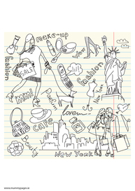 Travel doodles New York