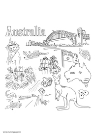 Travel doodles Australia