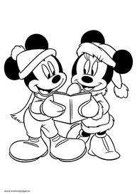 Disney - Winter Mickey & Minnie Mouse