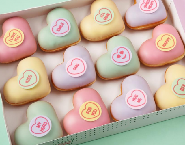 Introducing Krispy Kreme Love Hearts doughnuts in time for Valentine’s Day