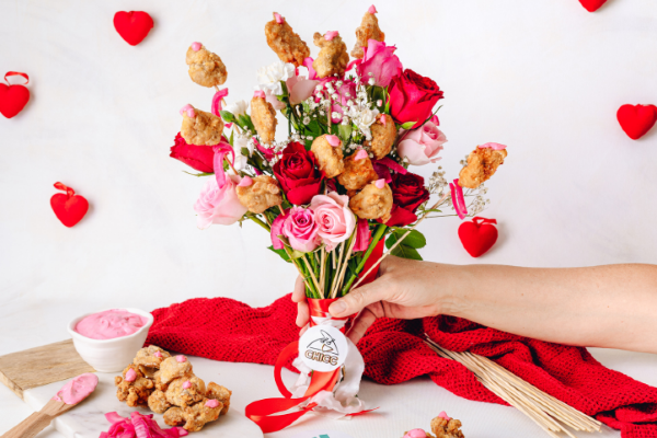 Deliveroo launch chicken nugget bouquet just in time for Valentine’s Day